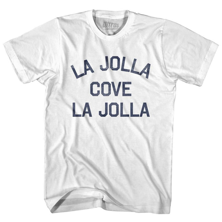 California La Jolla Cove, La jolla Adult Cotton Vintage T-shirt - White