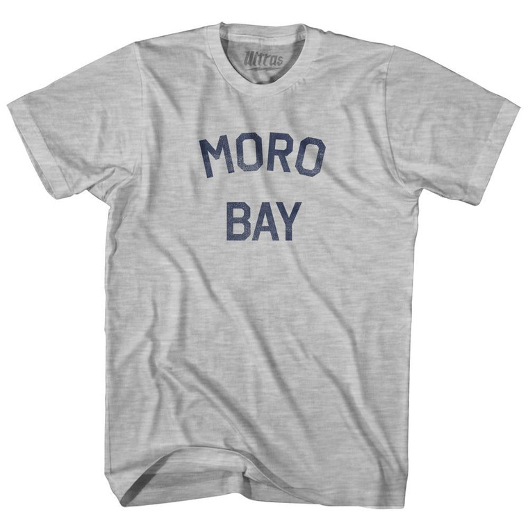 California Morro Bay Adult Cotton Vintage T-Shirt - Grey Heather