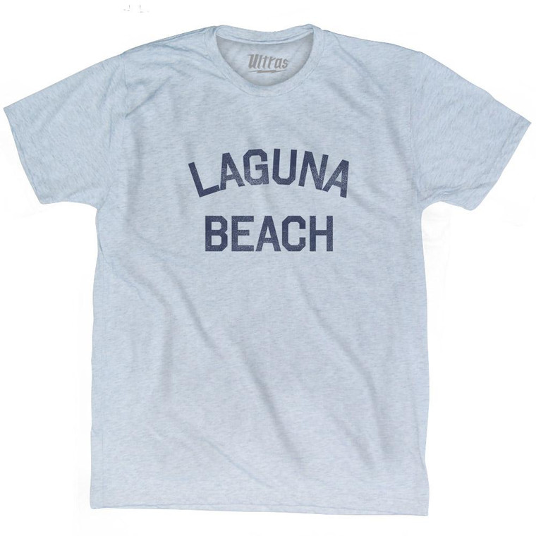 California Laguna Beach Adult Tri-Blend Vintage T-Shirt - Athletic White