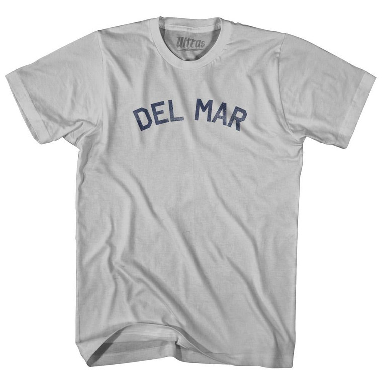 California Del Mar Adult Cotton Vintage T-Shirt - Cool Grey