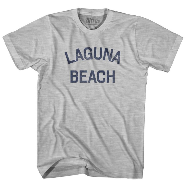 California Laguna Beach Adult Cotton Vintage T-Shirt - Grey Heather