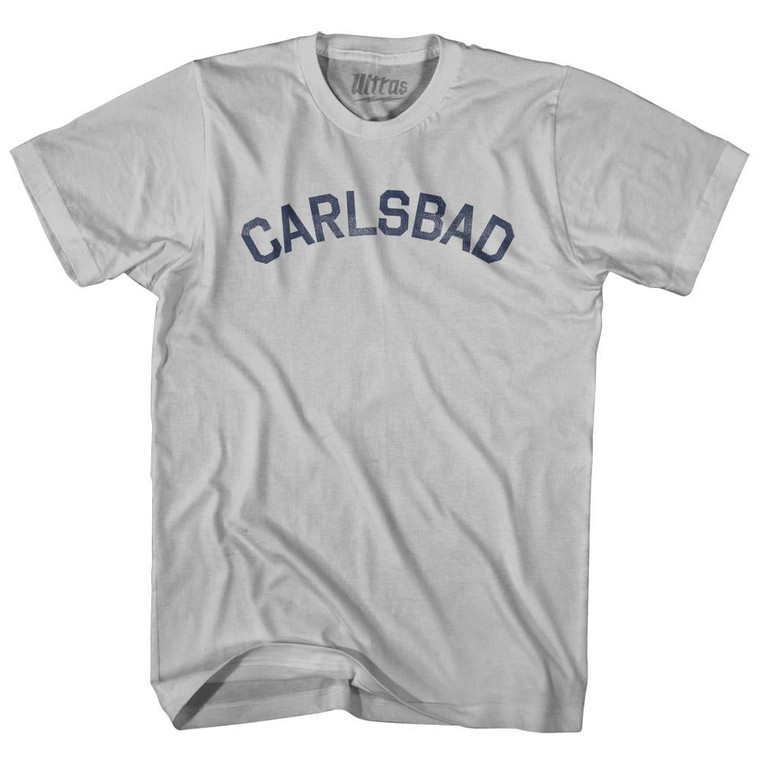 California Carlsbad Adult Cotton Vintage T-Shirt - Cool Grey