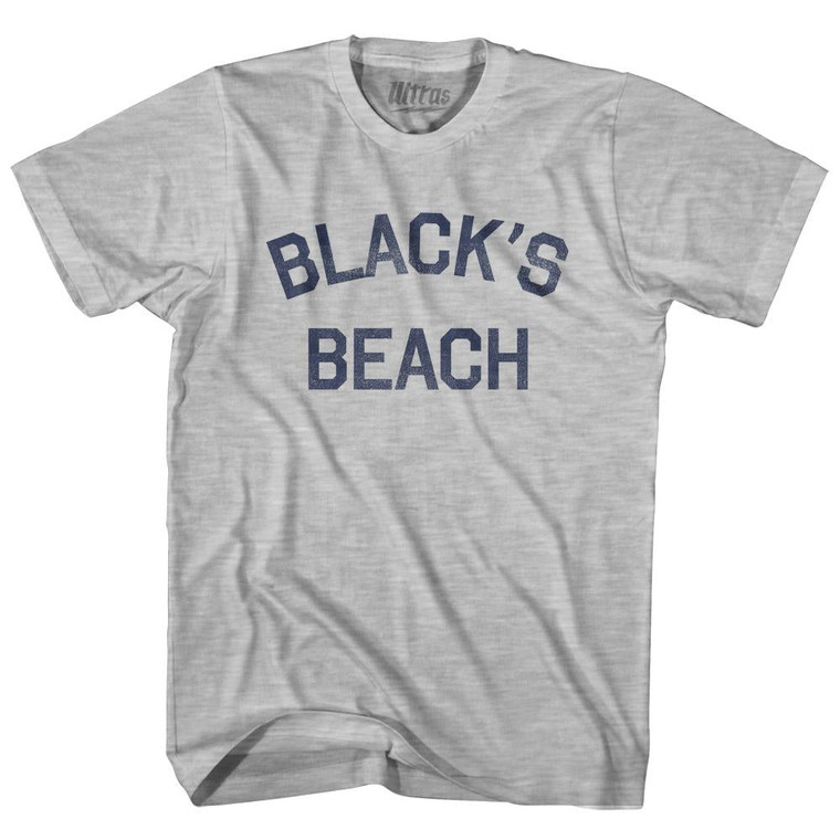 California Black's Beach Youth Cotton Vintage T-Shirt - Grey Heather