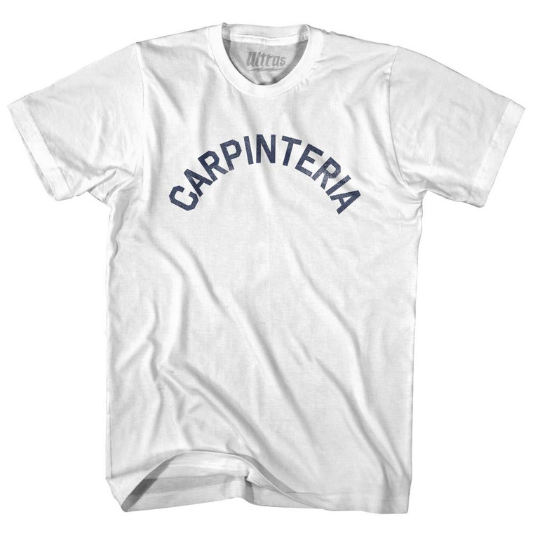 California Carpinteria Womens Cotton Junior Cut Vintage T-shirt - White