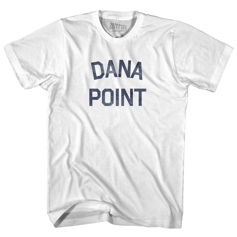 California Dana Point Womens Cotton Junior Cut Vintage T-shirt - White
