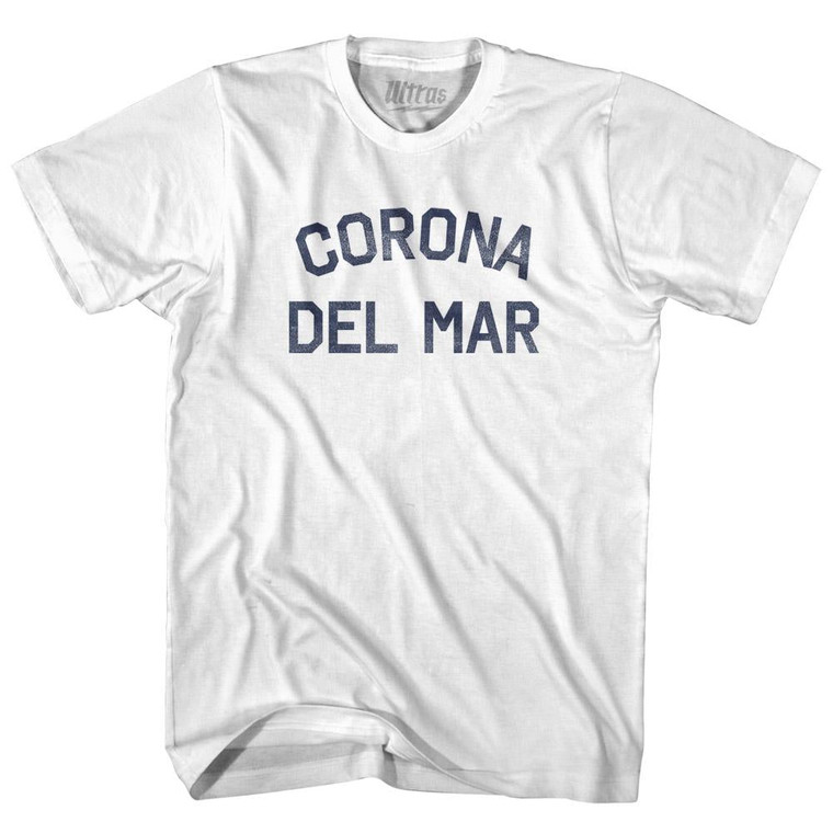 California Corona Del Mar Womens Cotton Junior Cut Vintage T-shirt - White