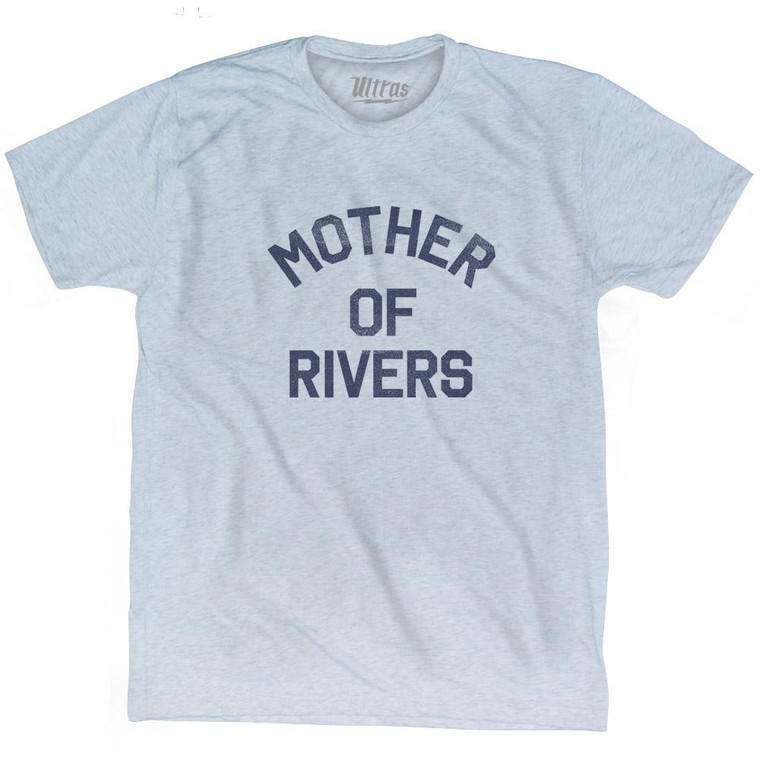 New Hampshire Mother of Rivers Nickname Adult Tri-Blend T-Shirt - Athletic White