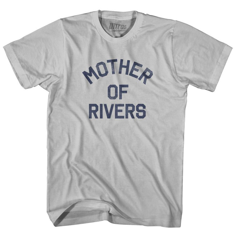 New Hampshire Mother of Rivers Nickname Adult Cotton T-Shirt - Cool Grey