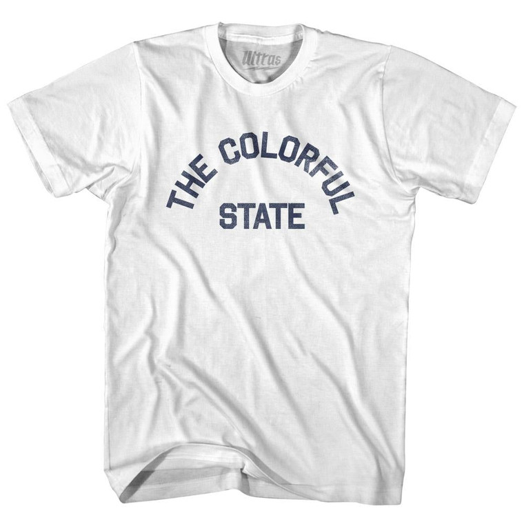 New Mexico The Colorful State Nickname Youth Cotton T-shirt - White