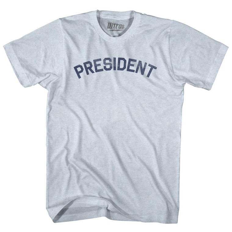 President Adult Tri-Blend T-shirt - Athletic White