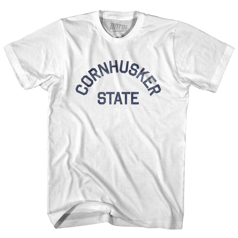 Nebraska Cornhusker State Nickname Youth Cotton T-shirt - White