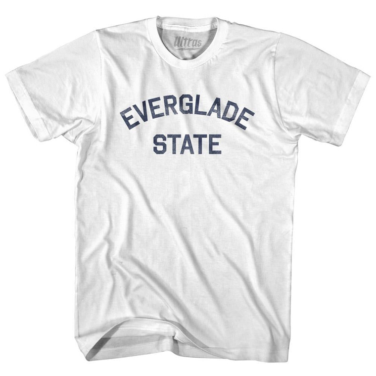 Florida Everglade State Nickname Adult Cotton T-shirt - White