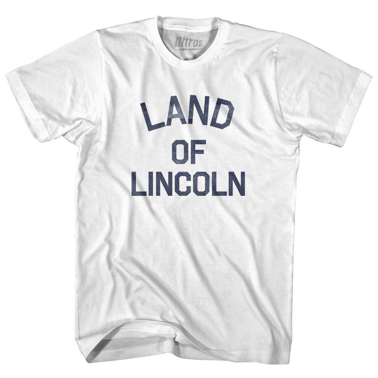 Illinois Land of Lincoln Nickname Youth Cotton T-shirt - White