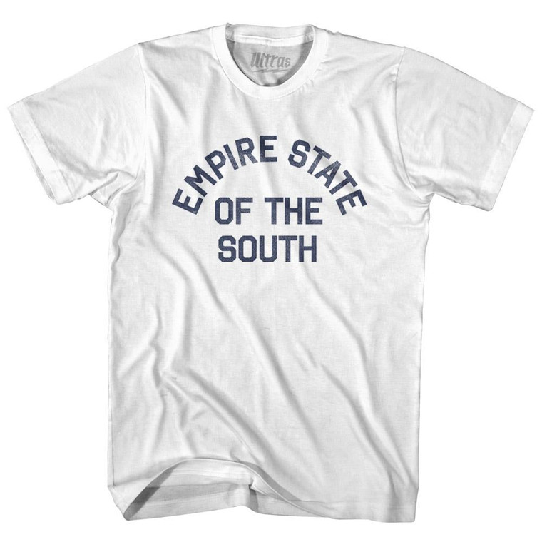 Georgia Empire State of the South Nickname Womens Cotton Junior Cut T-Shirt - White