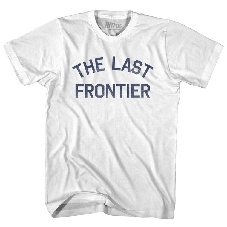 The Last Frontier State Nickname Adult Cotton T-shirt - White