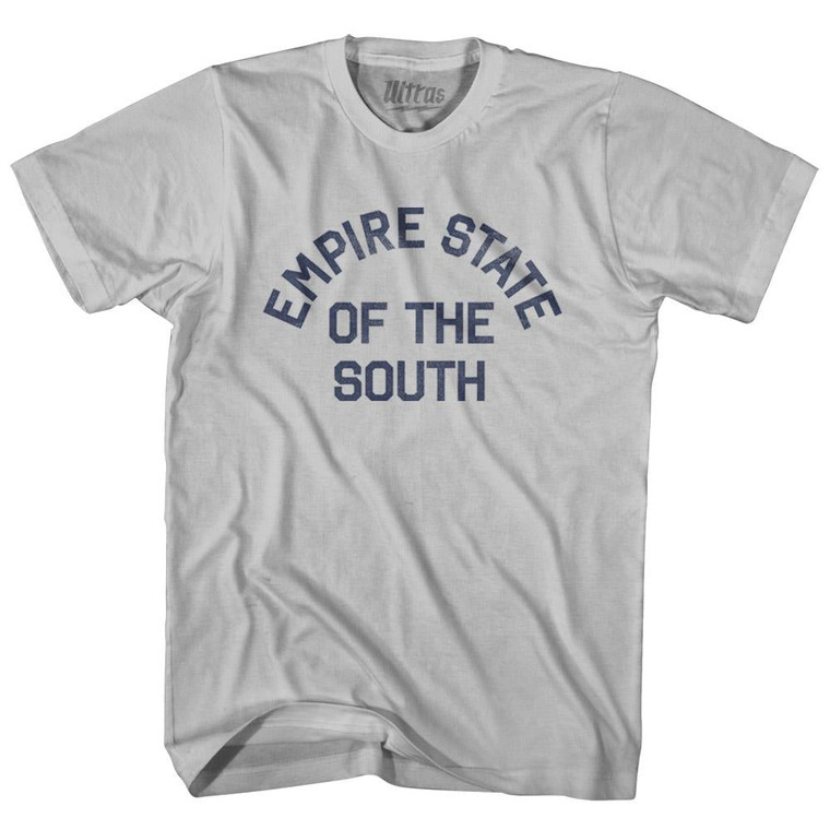 Georgia Empire State of the South Nickname Adult Cotton T-Shirt - Cool Grey