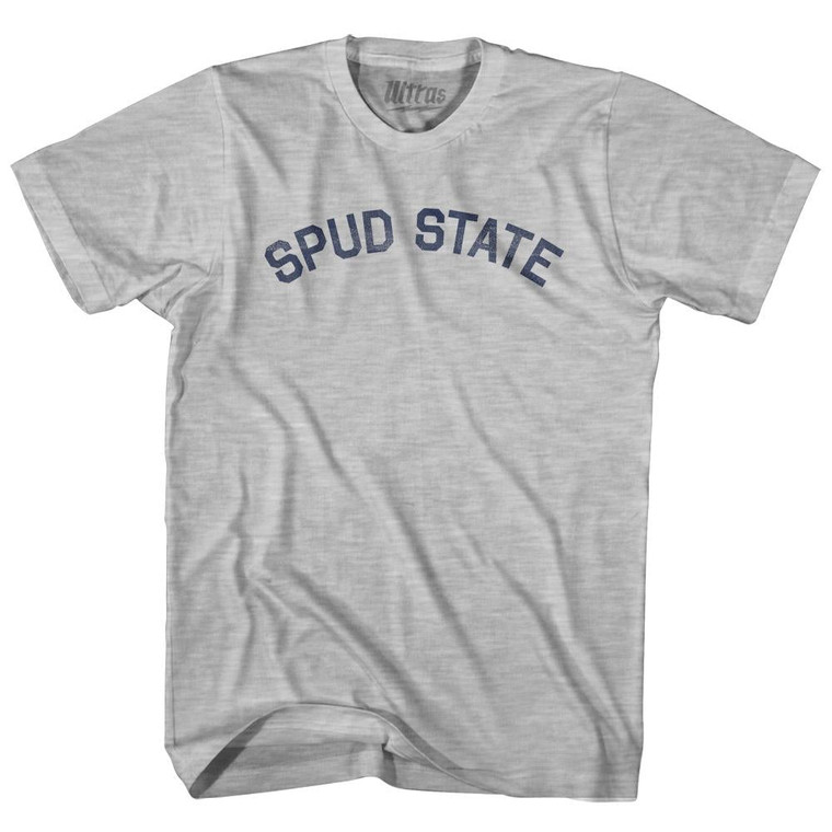 Delaware Spud State Nickname Youth Cotton T-Shirt - Grey Heather