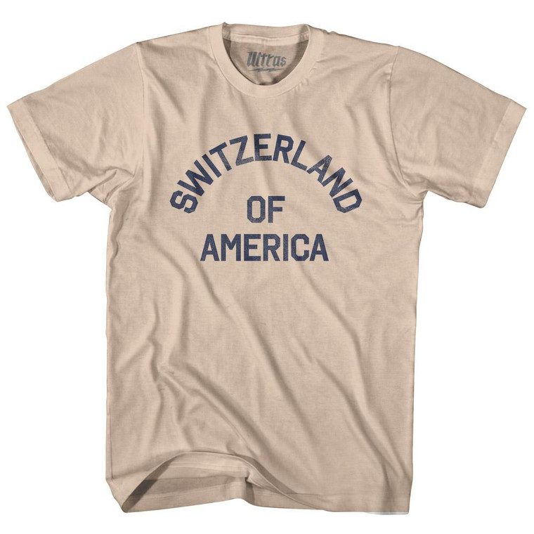 Colorado Switzerland of America Nickname Adult Cotton T-Shirt - Creme