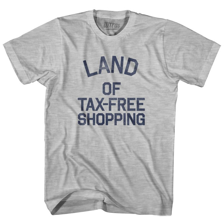 Delaware Land of Tax-Free Shopping Nickname Womens Cotton Junior Cut T-Shirt - Grey Heather