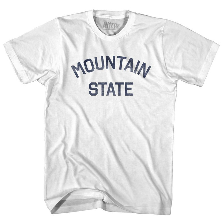 Colorado Mountain State Nickname Adult Cotton T-shirt - White