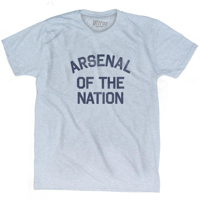 Connecticut Arsenal of the Nation Nickname Adult Tri-Blend T-Shirt - Athletic White