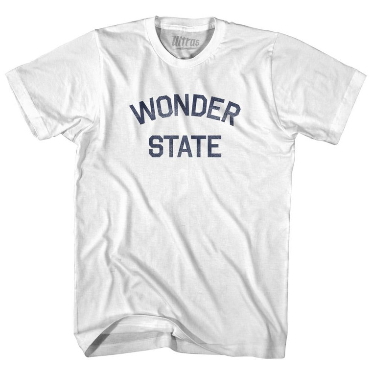 Arkansas Wonder State Nickname Womens Cotton Junior Cut T-Shirt - White