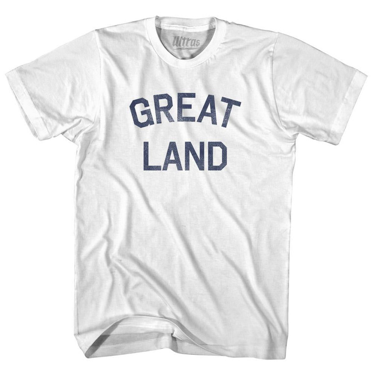 Alaska Great Land Nickname Youth Cotton T-shirt - White