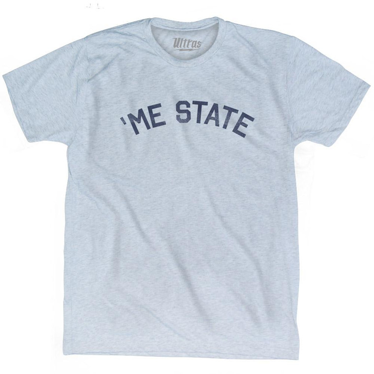 Alabama 'Me State Nickname Adult Tri-Blend T-Shirt - Athletic White