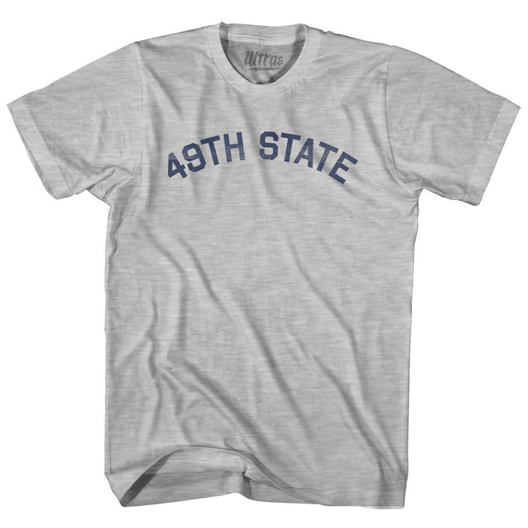 Alaska 49th State Nickname Womens Cotton Junior Cut T-Shirt - Grey Heather