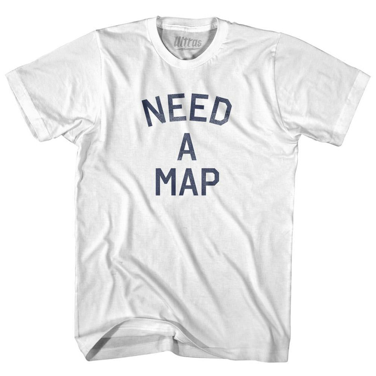 Need a Map Youth Cotton T-shirt - White