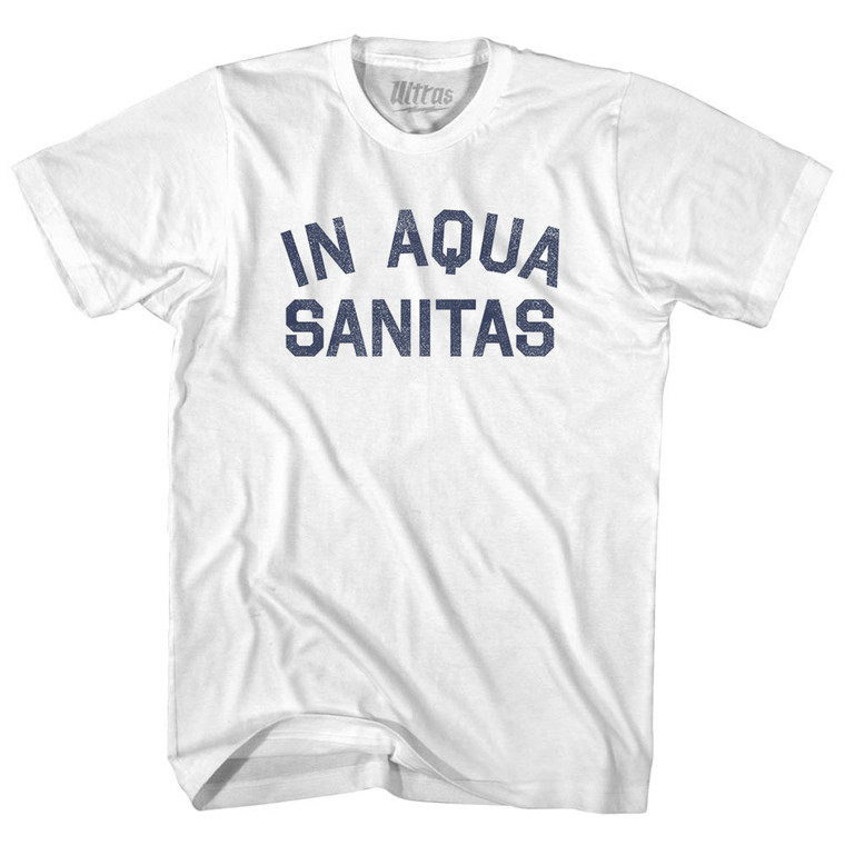 In Aqua Sanitas Youth Cotton T-shirt - White