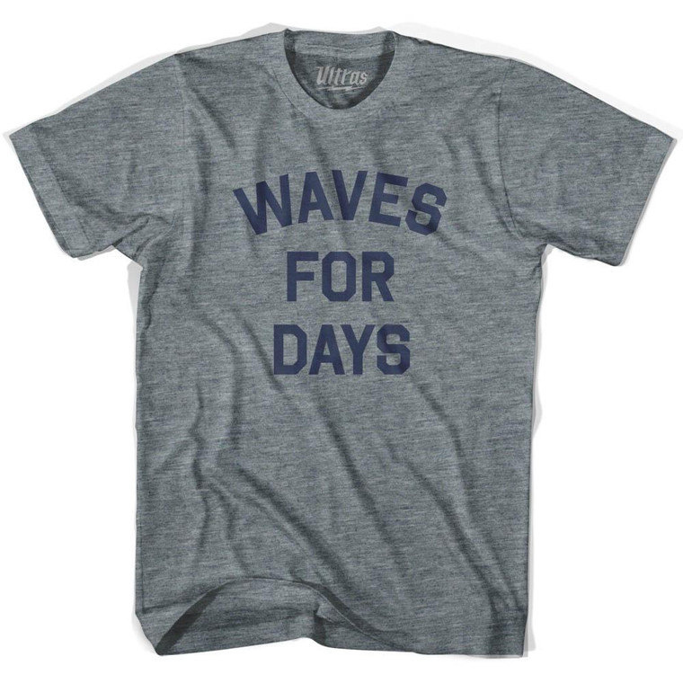Waves for Days Youth Tri-Blend Soccer T-shirt - Athletic Grey