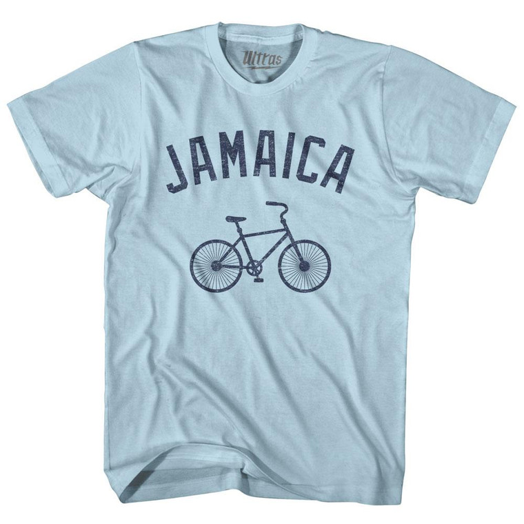 Jamaica Vintage Bike T-Shirt - Light Blue