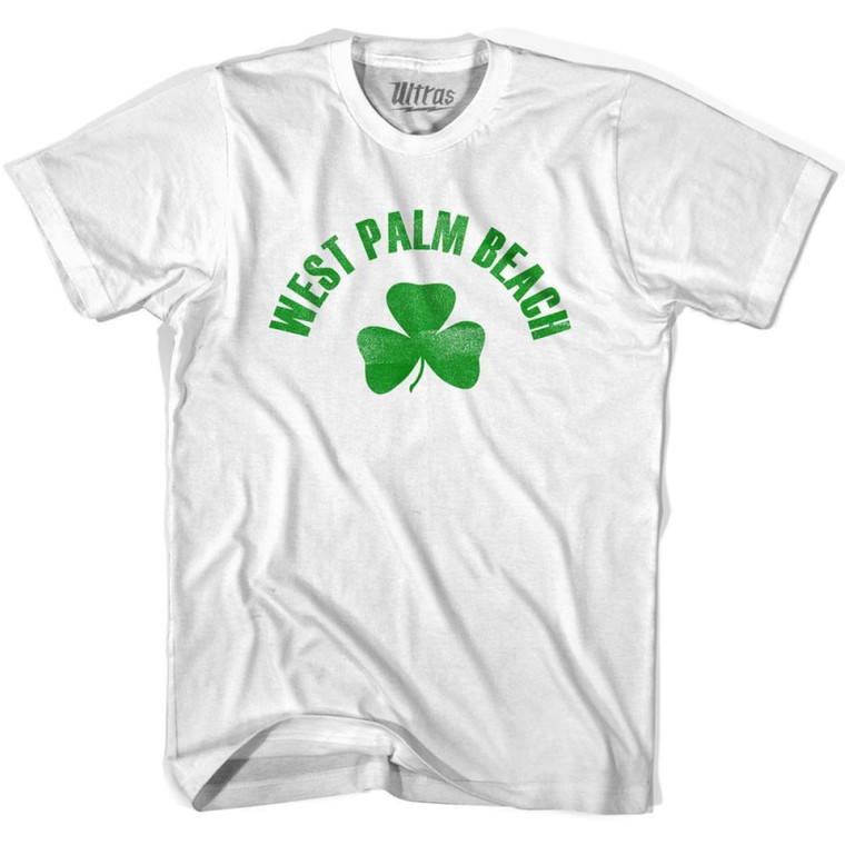 West Palm Beach Shamrock Cotton T-shirt - White