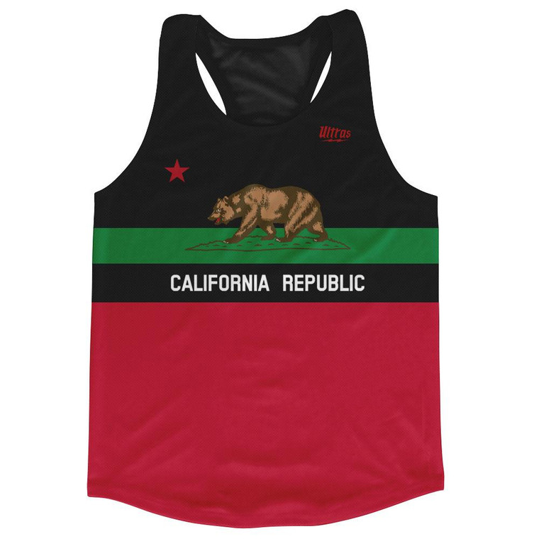 California Republic Black Racerback Tank Made in USA - Black