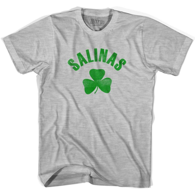 Salinas Shamrock Womens Cotton T-Shirt - Grey Heather