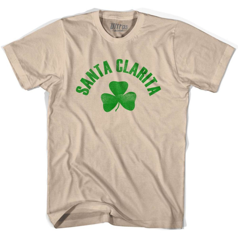 Santa Clarita Shamrock Cotton T-Shirt - Creme