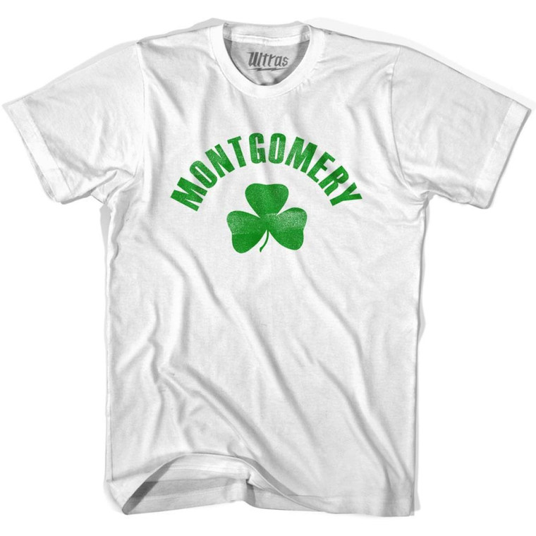 Montgomery Shamrock Youth Cotton T-shirt - White