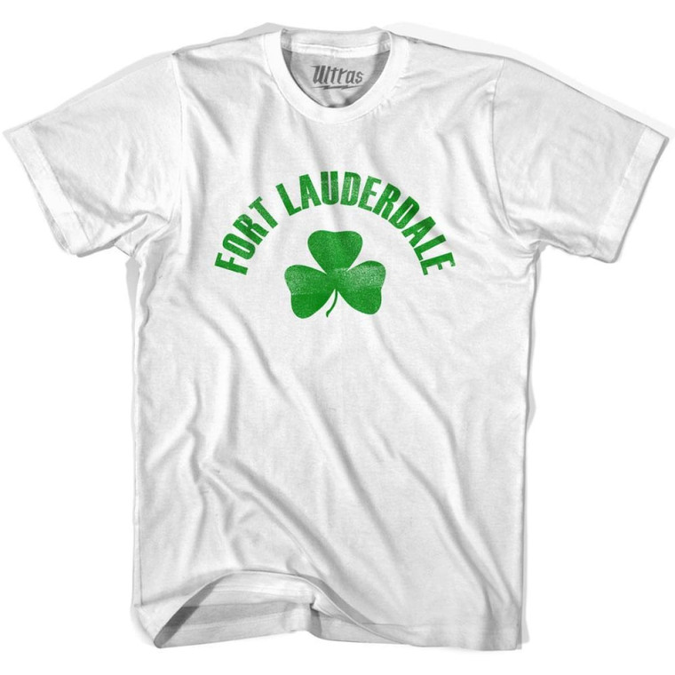 Fort Lauderdale Shamrock Cotton T-shirt - White