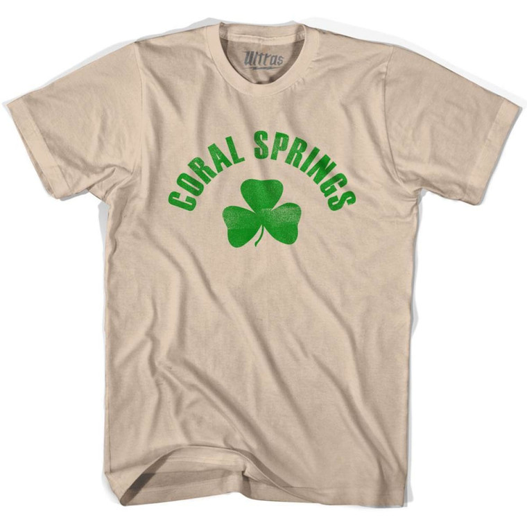 Coral Springs Shamrock Cotton T-Shirt - Creme