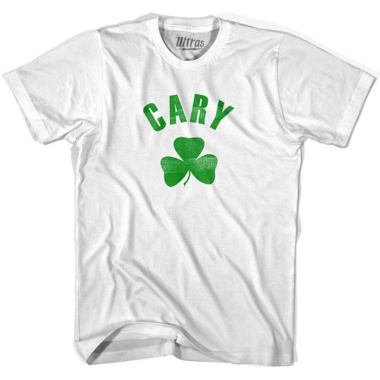 Cary Shamrock Womens Cotton T-shirt - White