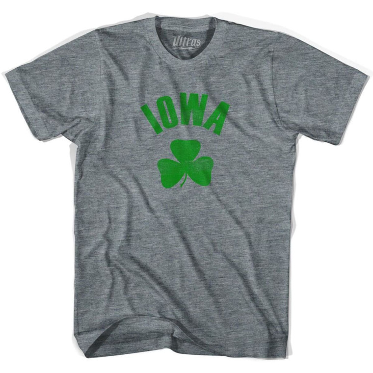 Iowa State Shamrock Youth Tri-Blend T-shirt - Athletic Grey