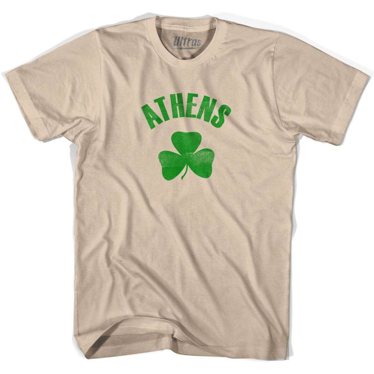 Athens Shamrock Cotton T-Shirt - Creme
