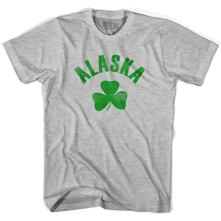 Alaska State Shamrock Youth Cotton T-Shirt - Grey Heather