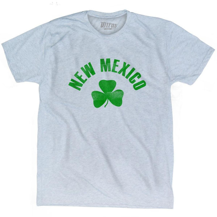 New Mexico State Shamrock Tri-Blend T-Shirt - Athletic White