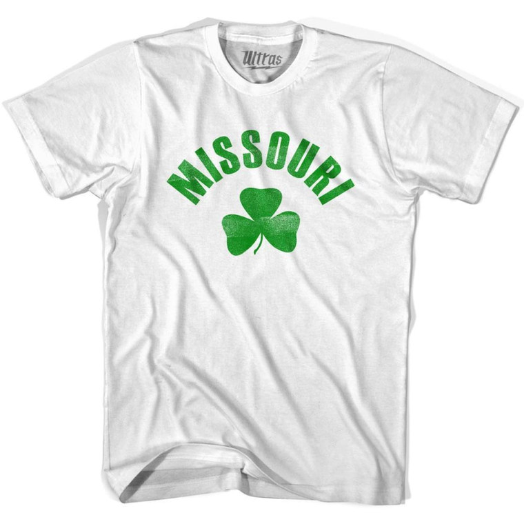 Missouri State Shamrock Cotton T-shirt - White