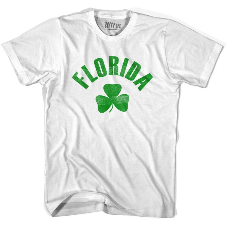 Florida State Shamrock Womens Cotton T-shirt - White