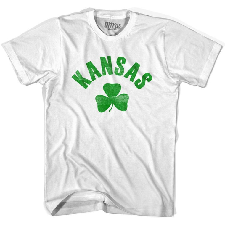 Kansas State Shamrock Cotton T-shirt - White