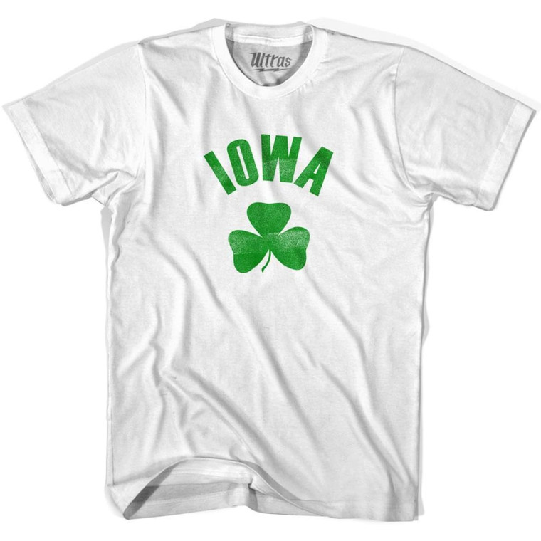 Iowa State Shamrock Cotton T-shirt - White