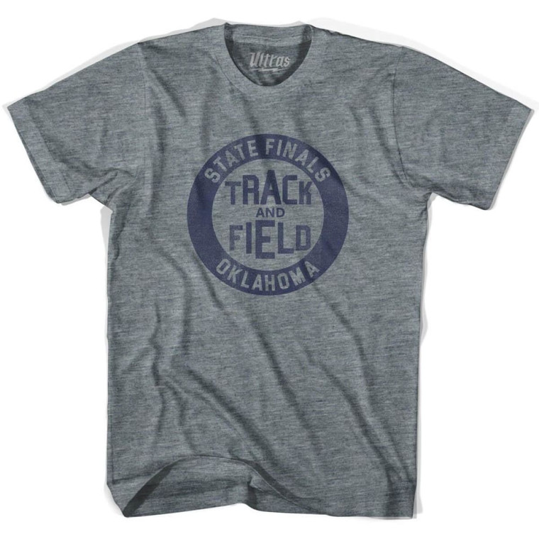 Oklahoma State Finals Track and Field Youth Tri-Blend T-shirt - Athletic Grey